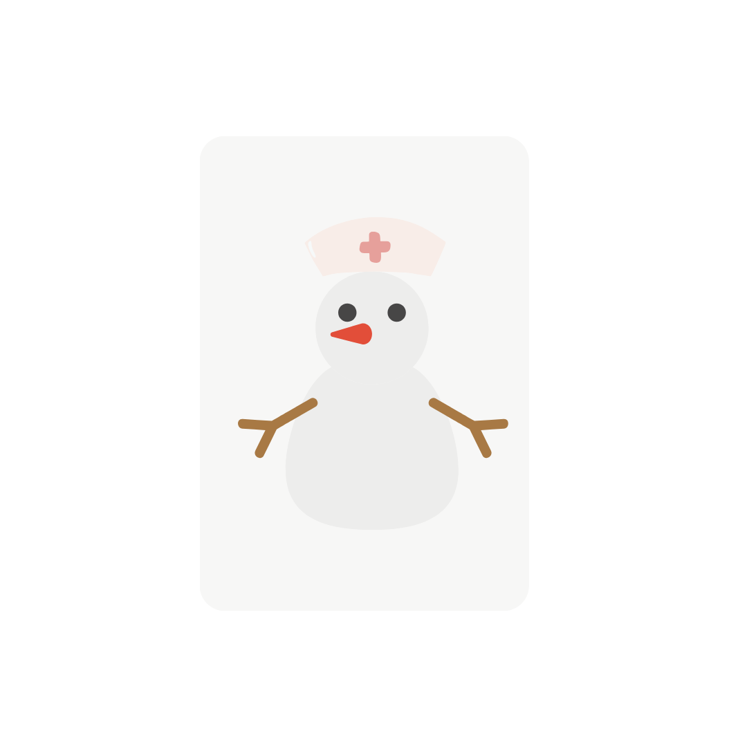 Nursing Holiday Snowman Classic Crewneck