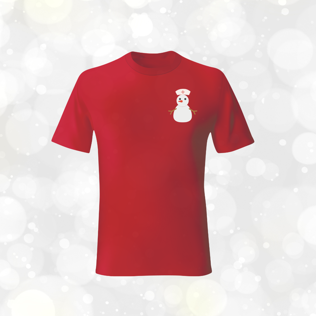 Nurse Holiday Tshirt Snowman
