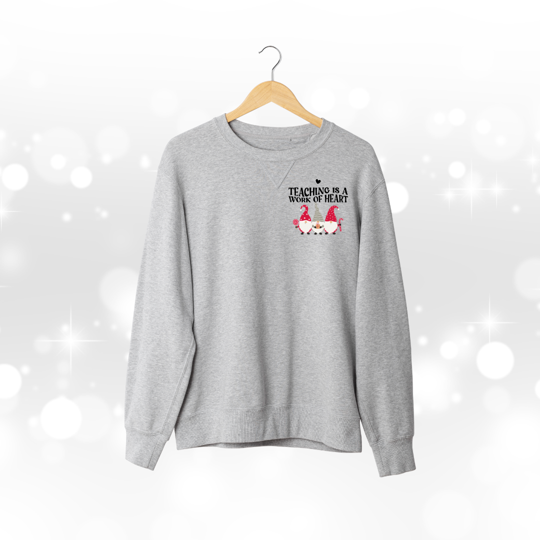 Teaching Holiday Gnome Classic Crewneck